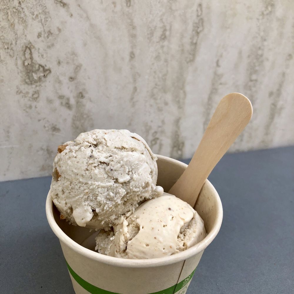 Koolfi Creamery - Split Single Scoop: Banana Gulab Jamun + Fig & Cardamom - Ice Cream & Frozen Yogurt Near Me - San Francisco, California Koolfi Creamery - Split Single Scoop: Banana Gulab Jamun + Fig & Cardamom - Ice Cream & Frozen Yogurt Near Me - San Francisco, California