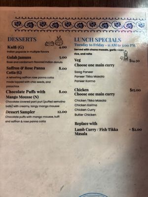 Menu photo 3 Rangeen Kitchen Laguna Niguel, CA