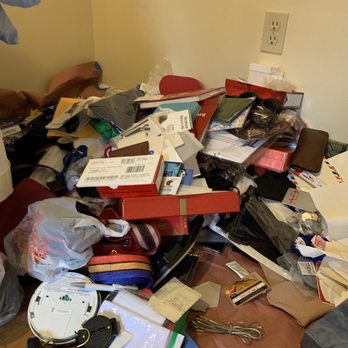 Lemus Moving - The pile of items they dumped out ONTO THE FLOOR! - Movers Near Me - Revere, Massachusetts