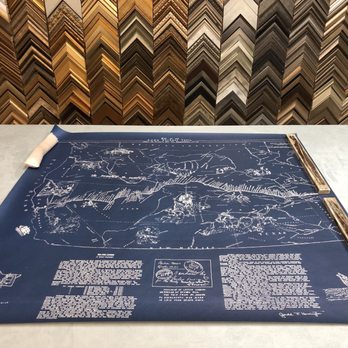 Moonlight Picture Framing - Before: $5 poster - Framing Near Me - Fort Lauderdale, Florida