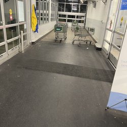 It's night time and all the carts are outside? Why?