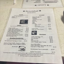 Plaza Cafe - Menu