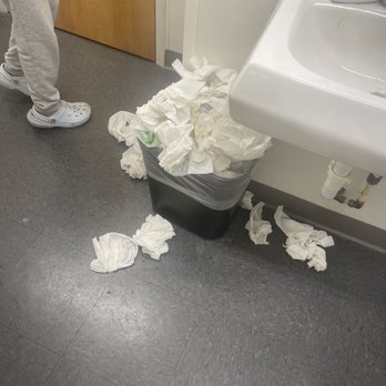 CVS Pharmacy - a person standing in a bathroom with a trash can full of toilet paper - Drugstores Near Me - Flowery, Georgia
