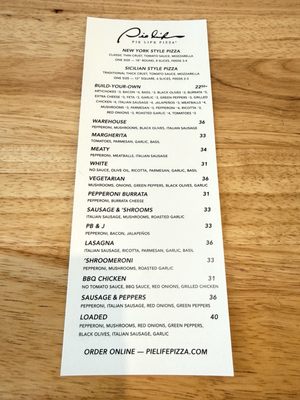 Menu photo 1 Pie Life Pizza Monrovia, CA