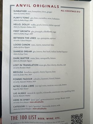 Menu photo 8 Anvil Bar and Refuge Houston, TX Menu photo 8 Anvil Bar and Refuge Houston, TX
