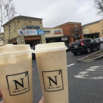 N7 Draft Tea and Coffee - Decoder (left) and the House Milk Tea (right) - Coffee & Tea Near Me - San Jose, California N7 Draft Tea and Coffee - Decoder (left) and the House Milk Tea (right) - Coffee & Tea Near Me - San Jose, California