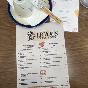 Licious Noodles & Bao - Menu - Noodles Near Me - Orlando, Florida