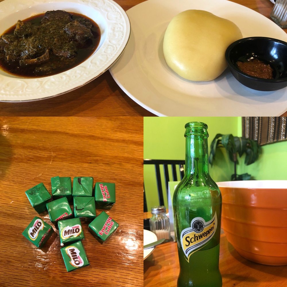 Egusi soup and fufu Egusi soup and fufu