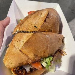El Cardenal Taquería - The al pastor torta was enormous and packed with meat. It was outstanding and so flavorful.