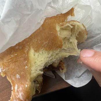 Randy’s Donuts - Raw dough inside ! This was not cooked all the way ! - Coffee & Tea Near Me - San Diego, California Randy’s Donuts - Raw dough inside ! This was not cooked all the way ! - Coffee & Tea Near Me - San Diego, California