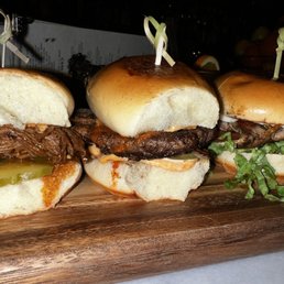 Slider Trio (steak, beef, chicken) Slider Trio (steak, beef, chicken)