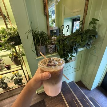 The Ground Rittenhouse - Rose pistachio latte - Coffee & Tea Near Me - Philadelphia, Pennsylvania The Ground Rittenhouse - Rose pistachio latte - Coffee & Tea Near Me - Philadelphia, Pennsylvania