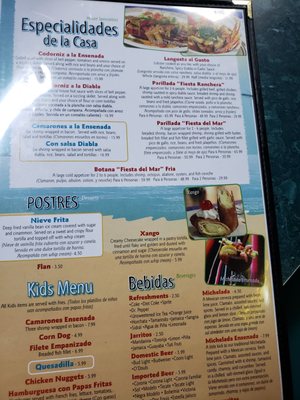 Menu photo 6 Mariscos Ensenada Santa Maria, CA