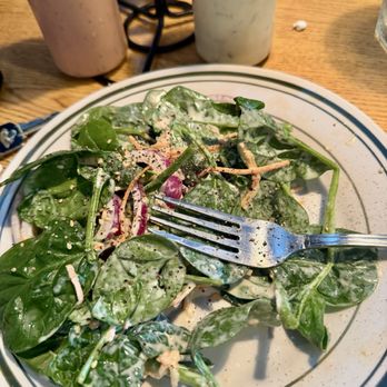 The Fish Company - Spinach Side Salad with Miso Dressing - Seafood Near Me - Atlantic Beach, Florida The Fish Company - Spinach Side Salad with Miso Dressing - Seafood Near Me - Atlantic Beach, Florida