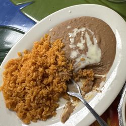 El Mariachi Mexican Grill - House made refried beans and Mexican rice.   You can taste the difference in freshness compared to other restaurants