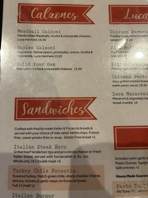 Menu photo 8 Pizzeria Luca Albuquerque, NM