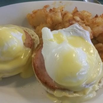 Table Talk - My Egg Benedict. I was not a fan of the hollandaise sauce or ham. - American Near Me - Alexandria, Virginia Table Talk - My Egg Benedict. I was not a fan of the hollandaise sauce or ham. - American Near Me - Alexandria, Virginia