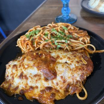 Blue Fire Restaurant - Chicken Parmigiana - Modern European Near Me - Elmwood Park, Illinois