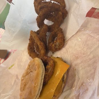 Kincaid's Hamburgers - Cattleman burger n onion rings. - Burgers Near Me - Fort Worth, Texas Kincaid's Hamburgers - Cattleman burger n onion rings. - Burgers Near Me - Fort Worth, Texas