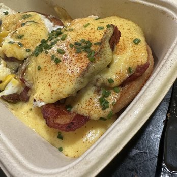 Eggbred - Largest portion of Eggs Benedict I have ever seen! - Breakfast & Brunch Near Me - La Habra, California