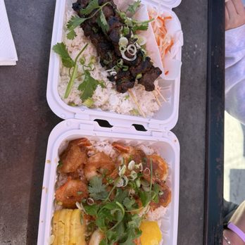 A&J Seafood Shack - Garlic Shrimp, Beef Stick Rice - Seafood Near Me - Long Beach, California