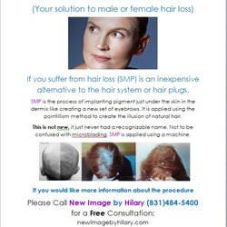 New Image by Hilary - "SMP" Scalp Micropigmentation is not new, it now has a name, "SMP" and looks amazing.