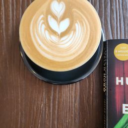 Coffee and a book at Old World Coffee Roasters-Midtown.