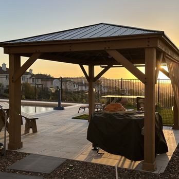 Murillo Landscape - a patio with a gazebo - Masonry/Concrete Near Me - Escondido, California Murillo Landscape - a patio with a gazebo - Masonry/Concrete Near Me - Escondido, California