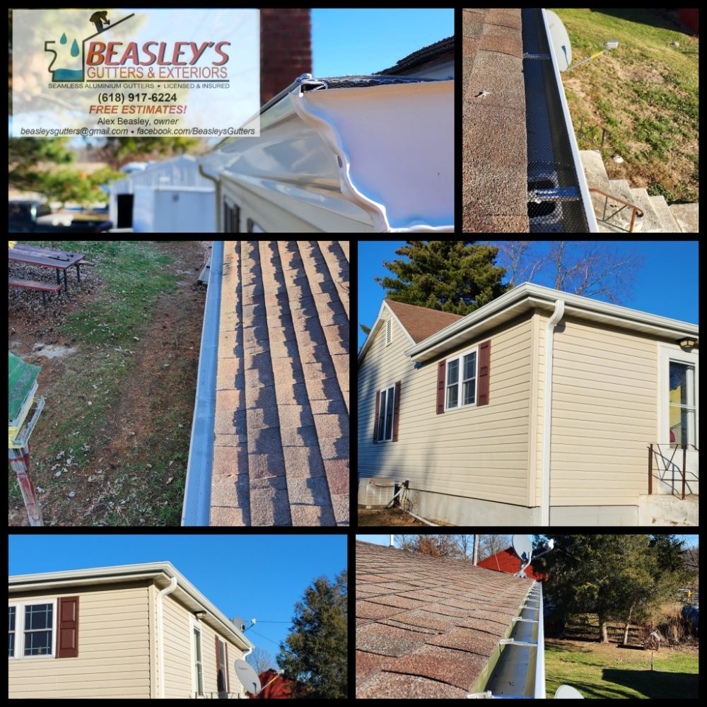 BEASLEY’S GUTTERS & ROOFING 15 Photos Shipman, Illinois Gutter