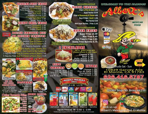 Menu photo 3 Albert’s Mexican Food El Monte, CA