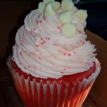 Sugar Shack - cherry white chocolate cupcake :) - Desserts Near Me - Lansing, Michigan