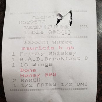 Burger 25 - The copy of my order - Burgers Near Me - Toms River, New Jersey