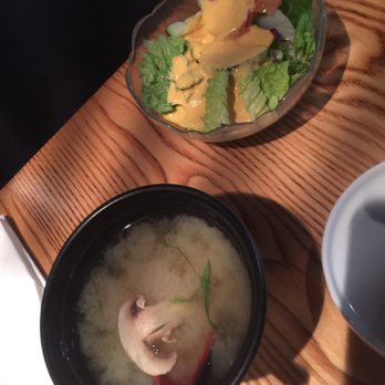Ooka Japanese Restaurant - Miso soup and salad - Japanese Near Me - Riverside, California