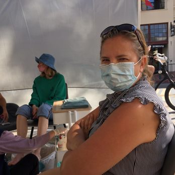 SB Nailbar - Wearing masks and enjoying outdoor pedicures. It's Covid time! - Nail Salons Near Me - Santa Barbara, California