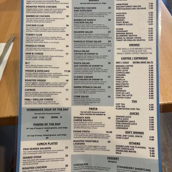 Café Kaila - Menu - Lunch - Breakfast & Brunch Near Me - Honolulu, Hawaii