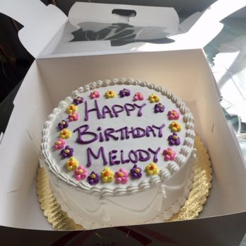 Hodell's Cake Shop - This is the 9 inch cake with the "hippy" flowers... my mom loved it! She ate every last bite. - Bakeries Near Me - Saint Clair Shores, Michigan