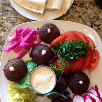 Fresh Bites - Delicious vegetarian falafel plate at Fresh Bites. - Lebanese Near Me - Tampa, Florida