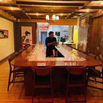 U Omakase - Dining area, shaped like a U which is what their name stands for. - Japanese Near Me - Brooklyn, New York U Omakase - Dining area, shaped like a U which is what their name stands for. - Japanese Near Me - Brooklyn, New York
