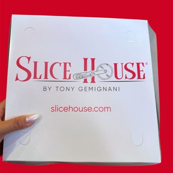 Slice House by Tony Gemignani - To go box - Pizza Near Me - Universal City, California Slice House by Tony Gemignani - To go box - Pizza Near Me - Universal City, California