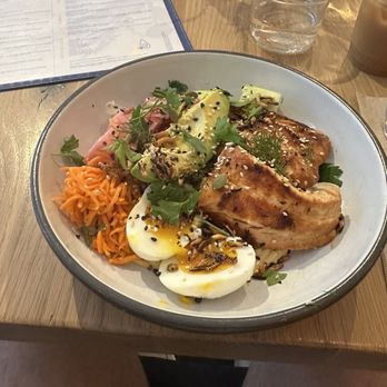 Two Hands - Salmon Quinoa Bowl - Breakfast & Brunch Near Me - New York, New York Two Hands - Salmon Quinoa Bowl - Breakfast & Brunch Near Me - New York, New York