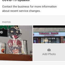 Tobacco Shack/ Next Day Express - BLACK FACE!!! SAY NO TO JIM CROW