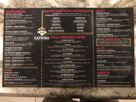 Menu photo 8 La Catrina Mexican Kitchen New Albany, IN