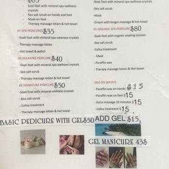 Sugar Coated Nail Bar - pedicure menu - Nail Salons Near Me - Tarzana, California