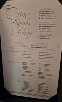 Menu photo 1 Morton's The Steakhouse - Desert Diamond Waddell, AZ
