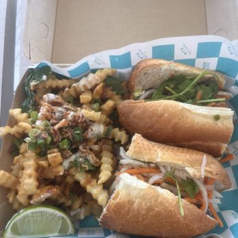 Saigon Hustle | Spring Branch - Beef Banh Mi and loaded fries. - Vietnamese Near Me - Houston, Texas