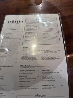 Menu photo 3 Crosby's Kitchen Chicago, IL