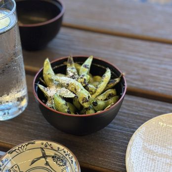 Blue Sushi Sake Grill - Charred Edamame - super tasty - Sushi Bars Near Me - Franklin, Tennessee