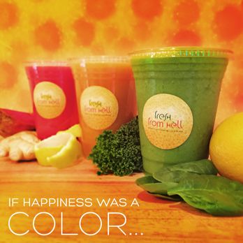 Fresh From Hell - ...it would be a bright rainbow, ranging from a Green Machine smoothie to the hot red of a Fireman juice! - Juice Bars & Smoothies Near Me - New York, New York Fresh From Hell - ...it would be a bright rainbow, ranging from a Green Machine smoothie to the hot red of a Fireman juice! - Juice Bars & Smoothies Near Me - New York, New York