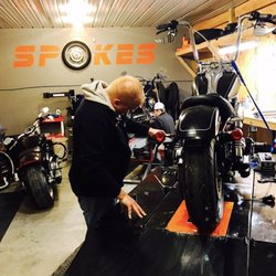 Spokes Garage - Working in the shop