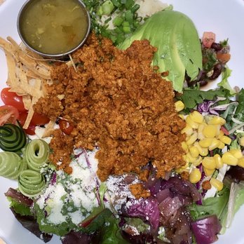 Wholey Granoly - South of the Border bowl with plant based chorizo - Breakfast & Brunch Near Me - Bolingbrook, Illinois Wholey Granoly - South of the Border bowl with plant based chorizo - Breakfast & Brunch Near Me - Bolingbrook, Illinois